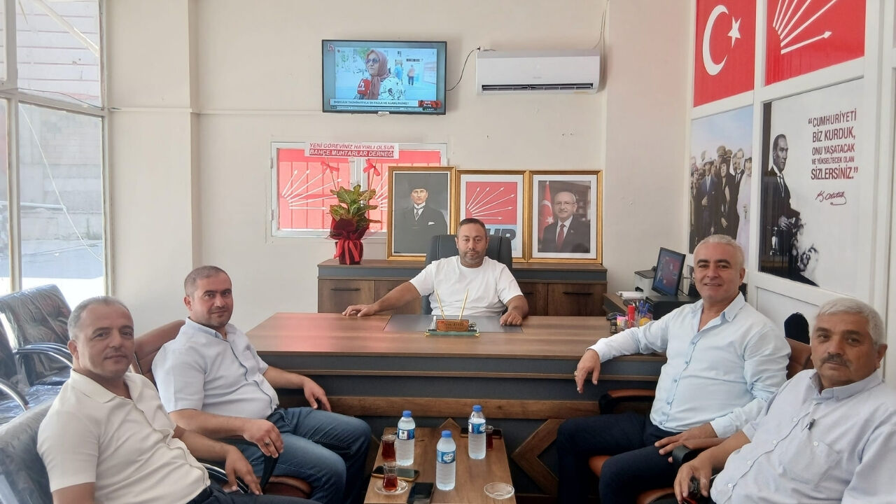 Bahçe Muhtarlar Derneği'nden Chp İlçe Başkanı Kavcı'ya Ziyaret (2)