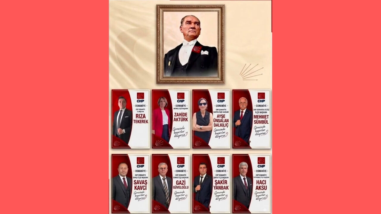 Chp Osmaniye’de Yeni İlçe Başkanları Belli Oldu!