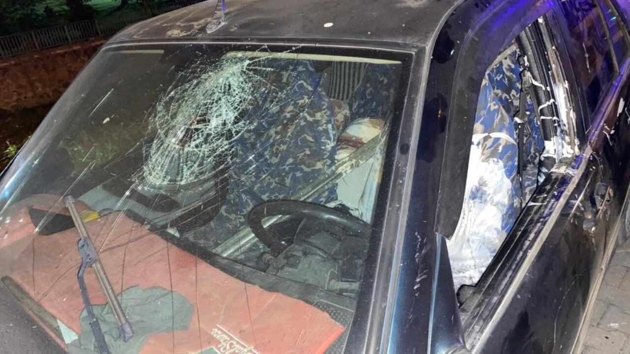 Düziçi'nde Otomobil Vince Çarptı 1 Yaralı (1)