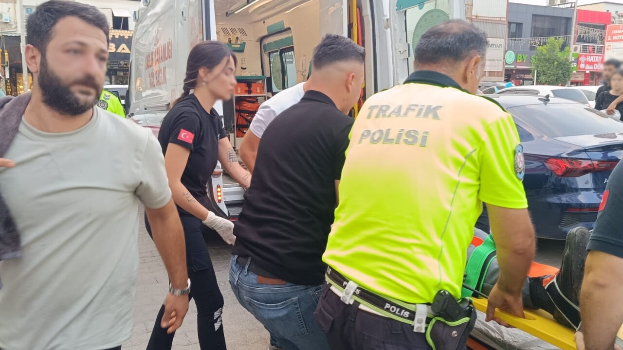 Osmaniye Çarşı Merkezinde Korkutan Kaza (3)