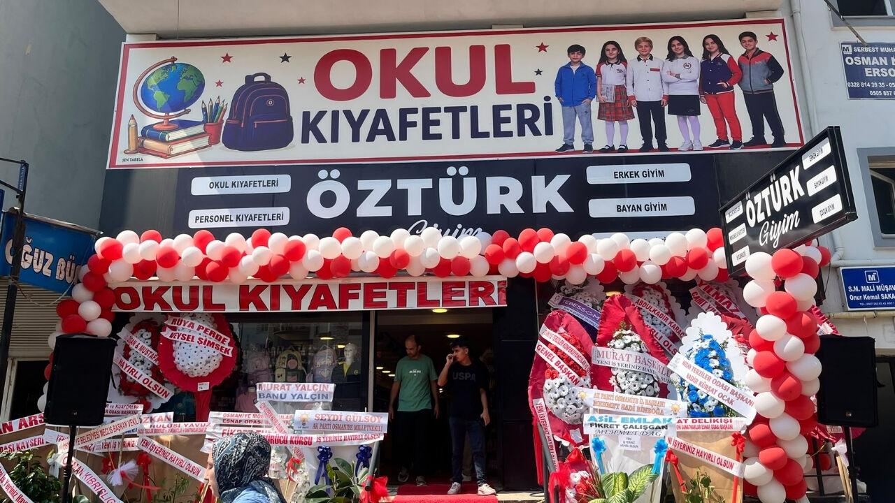 Osmaniye Terziler Odası Başkanı Öztürk'ün Yeni Mağazası Törenle Açıldı (2)