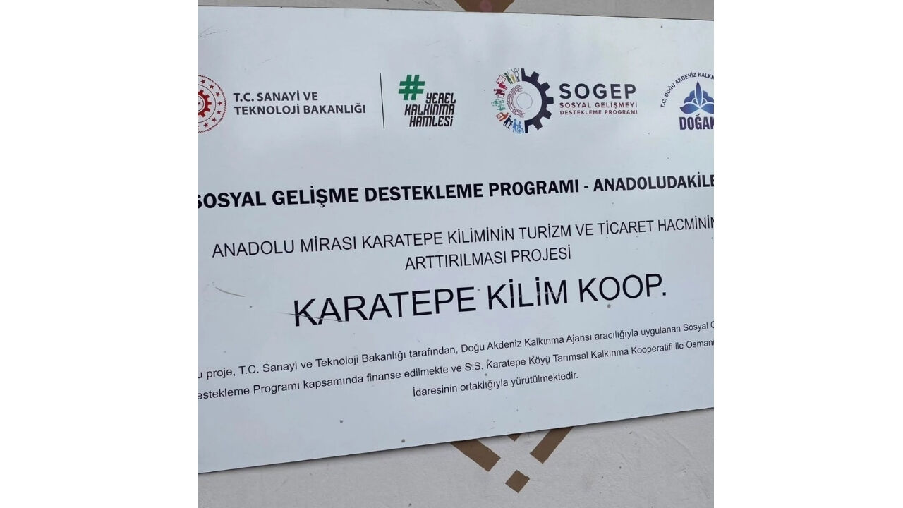 Osmaniye'de Coğrafi İşaretli Karatepe Kilimi İçin Önemli Adım!
