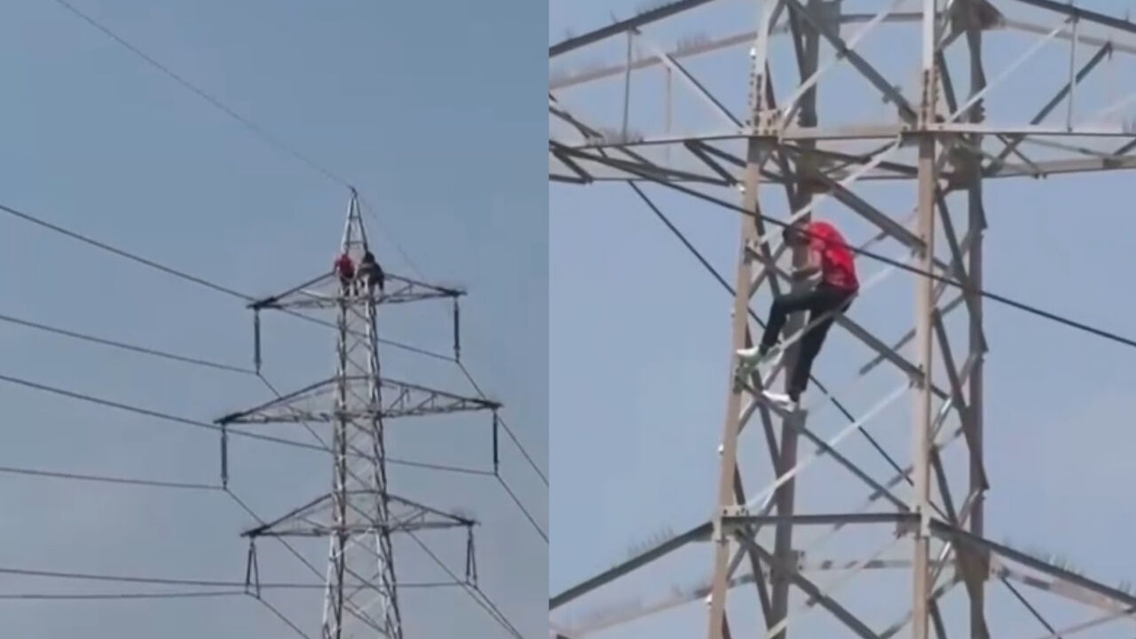 Osmaniye'de "Maaşımızı Alamadık" Diyen 4 İşçi Elektrik Direğine Çıktı