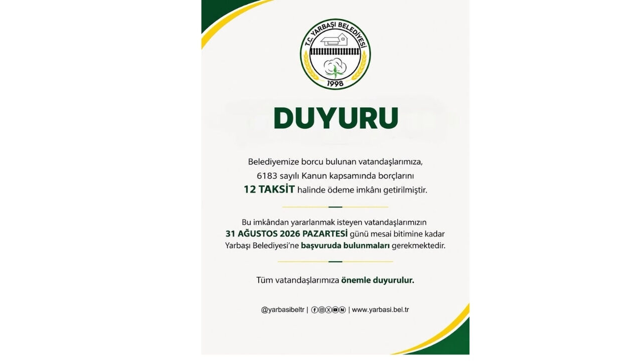 Osmaniye’deki O Belediyeden Borçlulara Büyük Kolaylık
