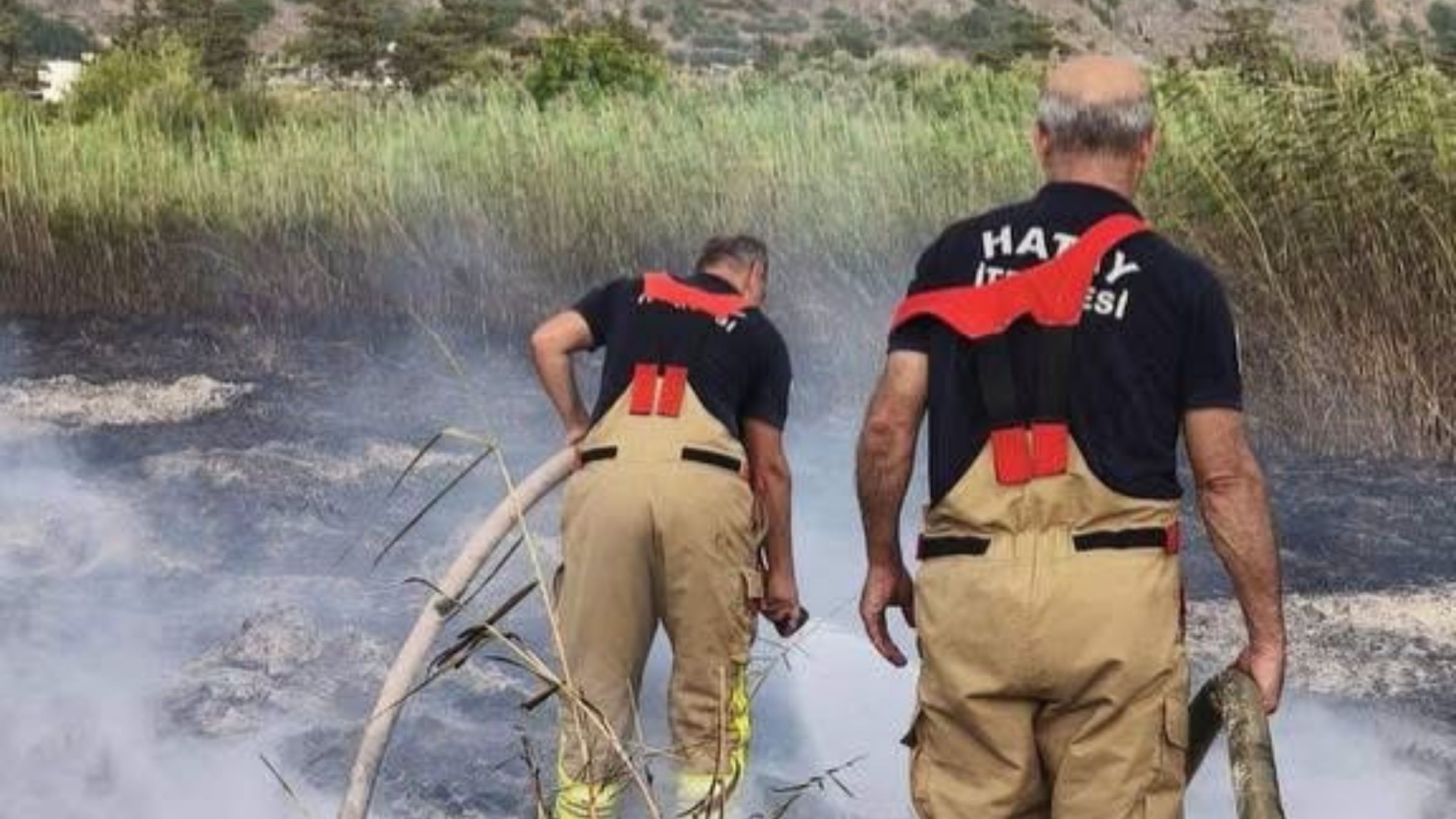 Samandağ Tekebaşı Mahallesinde Bahçe Yangını Çıktı (1)