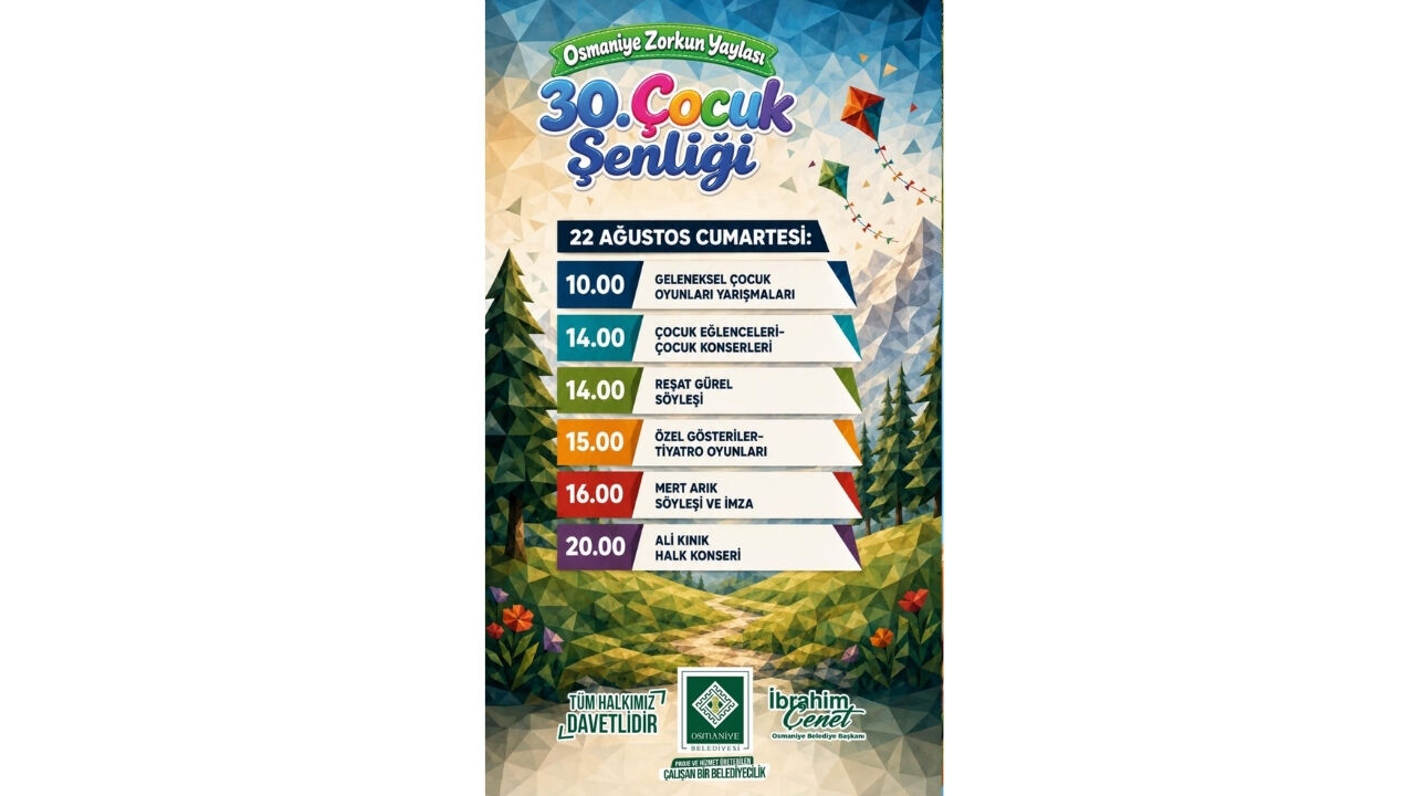 Tüm Detaylarıyla Osmaniye Zorkun Çocuk Şenliği Programı... (1)