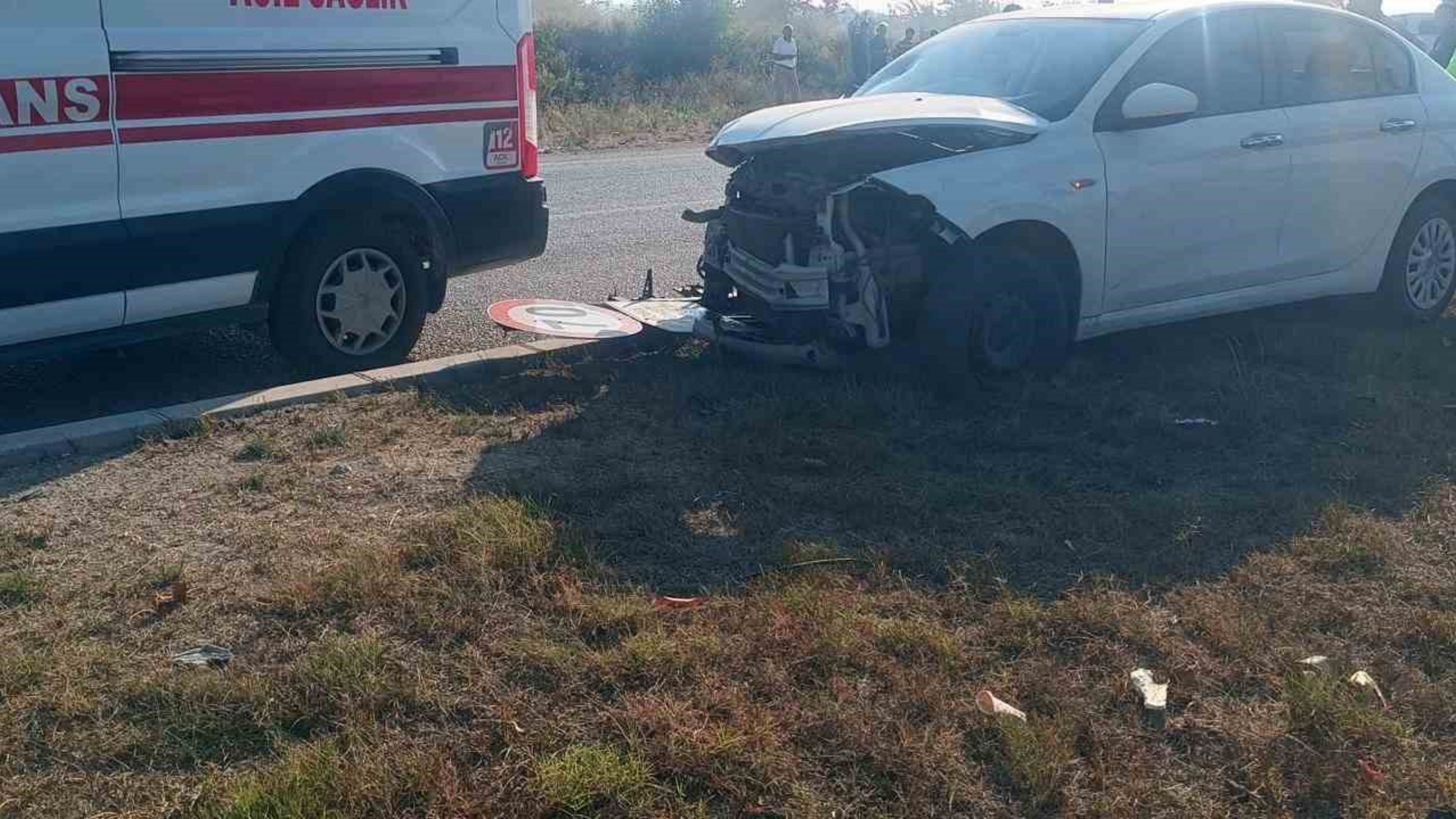 Adana Ceyhan'da Minibüs Ile Otomobilin Çarpıştığı Kazada Sürücü Hayatını Kaybetti (2)