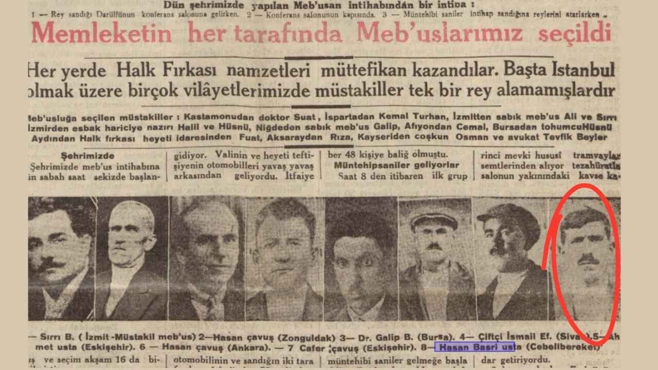 Cebelibereket Mebusları Hasan Basri Usta (2)