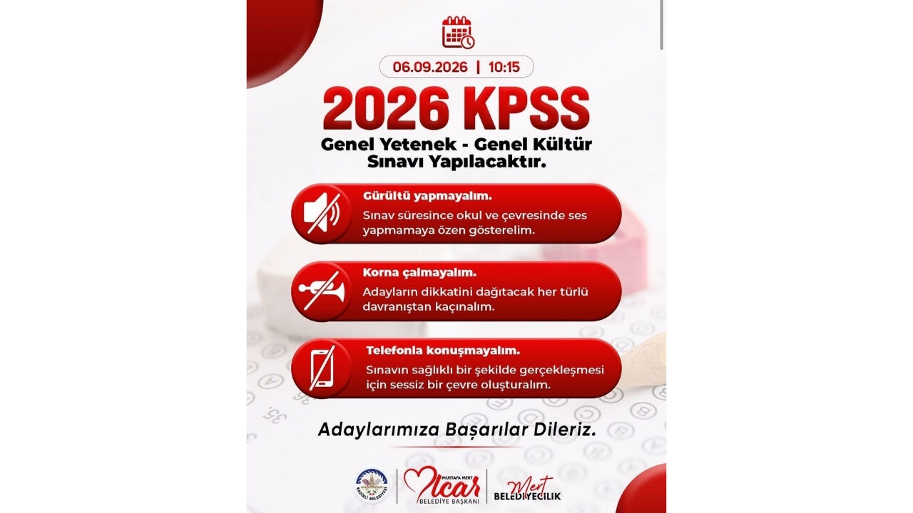 Kadirli Belediyesi’nden Kpss Öncesi Kritik ‘Sessizlik’ Çağrısı