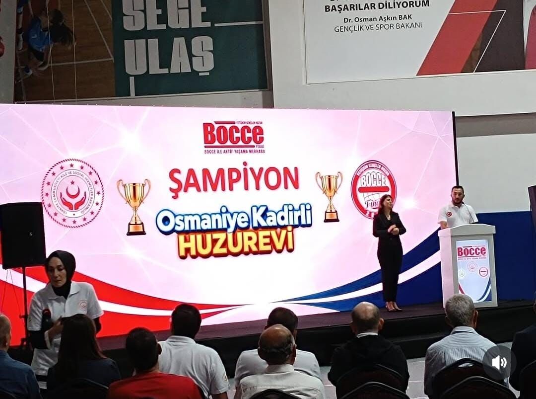 Kadirli Huzurevi Bocce Takımı Türkiye Şampiyonu Oldu