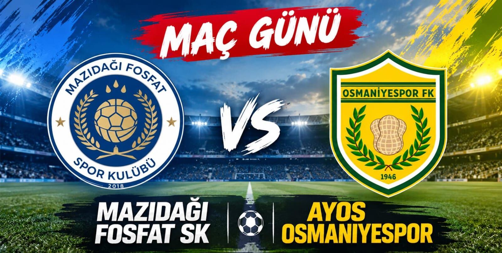 Mazıdağı Fosfat SK - Ayos Osmaniyespor Maçı Ne Zaman, Saat Kaçta, Nereden İzlenir, Nerede Oynanacak?