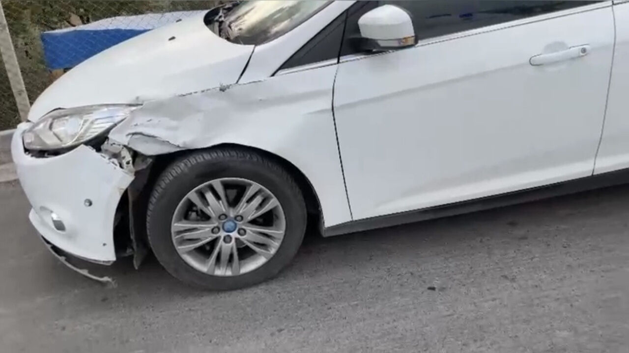 Osmaniye’de Otomobil Ile Motosiklet Çarpıştı! (1)