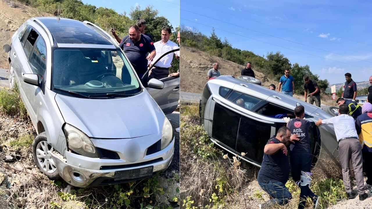 Osmaniye’de Virajı Alamayan Otomobil Devrildi: 1 Yaralı