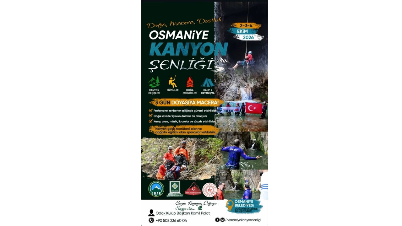 Osmaniye'nin Vahşi Doğasında Nefes Kesen Kanyon Geçişi (1)