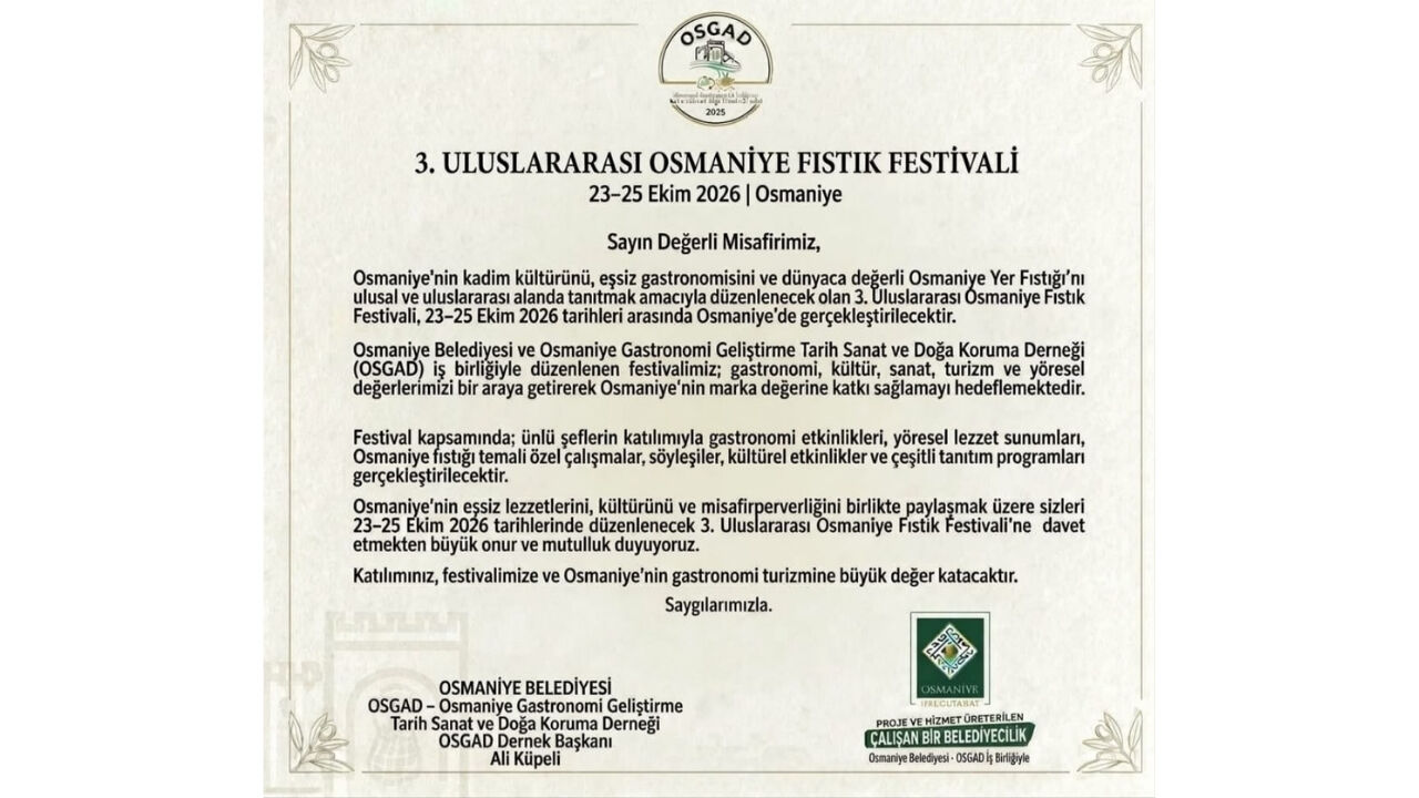 Gastronomi Dünyasının Gözü Osmaniye'de!