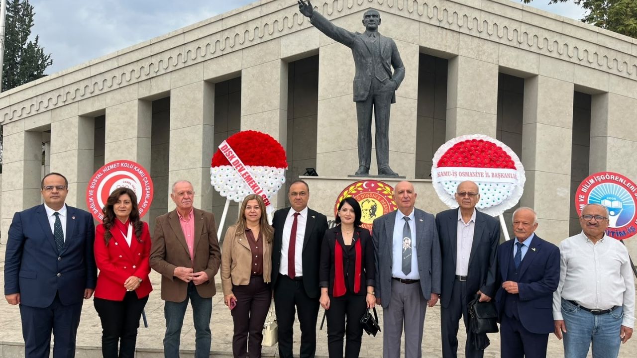Osmaniye'de Sendikalar Ve Stk'lar Cumhuriyet Bayramı İçin Buluştu
