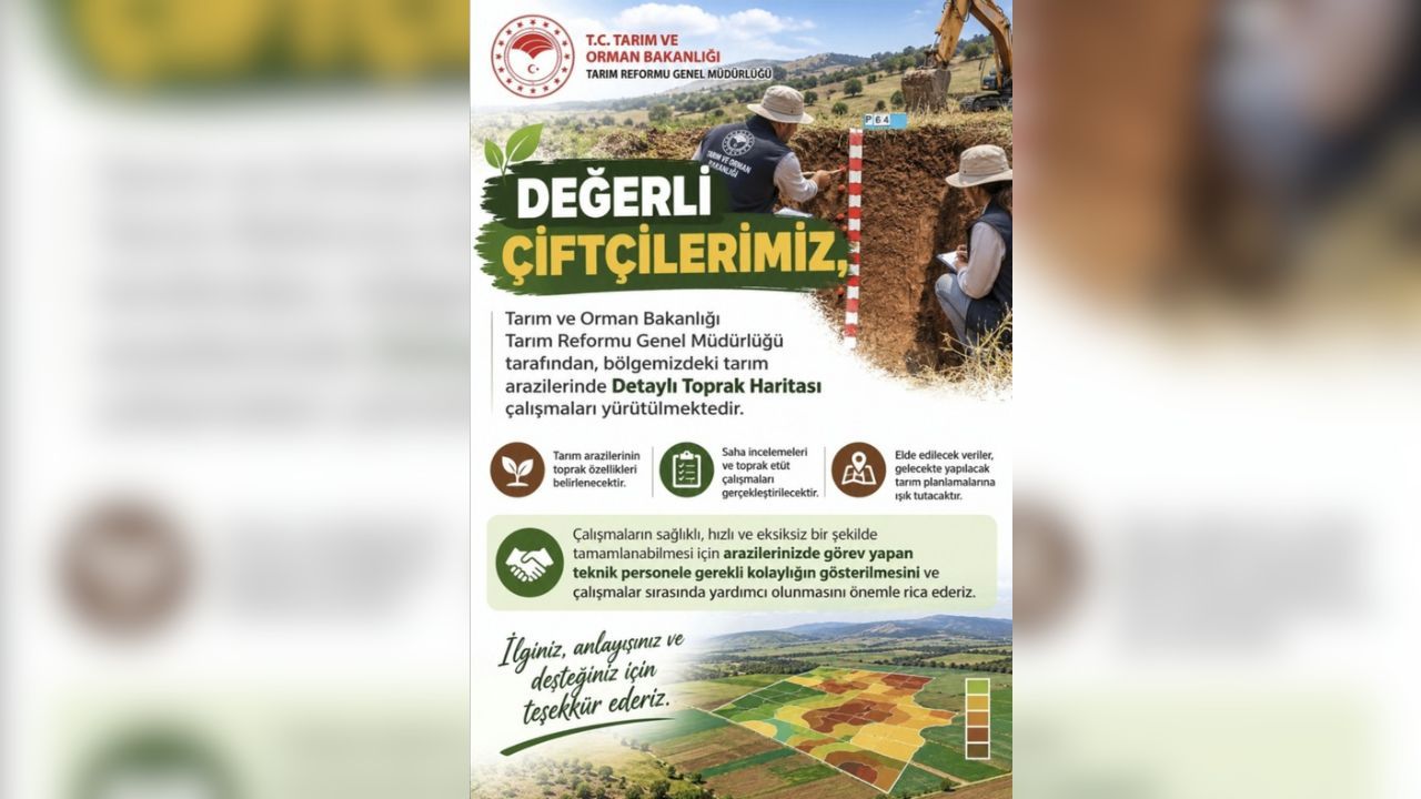 Osmaniye'de Tarım Arazileri İçin Detaylı Dijital Toprak Haritası Çalışmaları Başladı