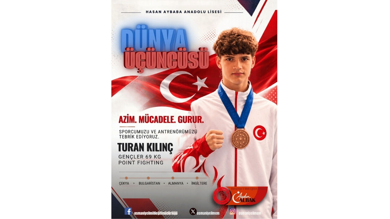 Finali Kıl Payı Kaçırdı! Osmaniyeli Sporcu Dünya Üçüncüsü!-1