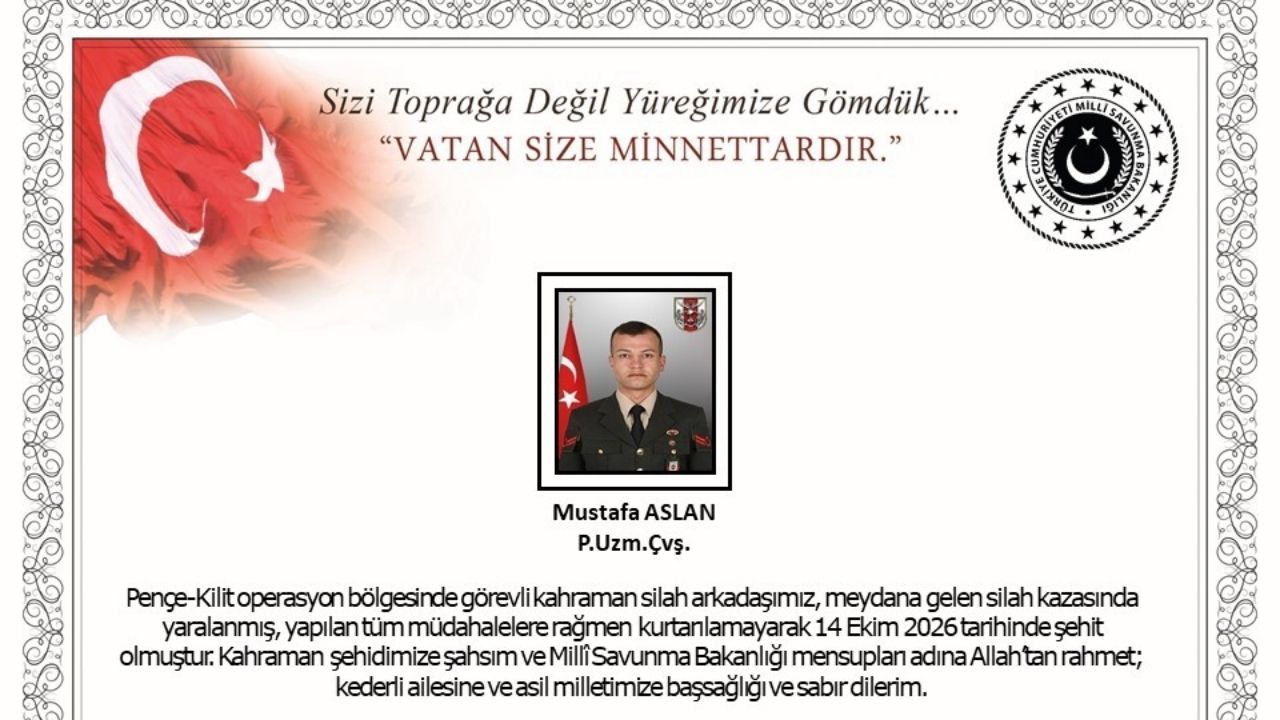 Pençe Kilit Bölgesinden Acı Haber Uzman Çavuş Mustafa Aslan Şehit Oldu (1)