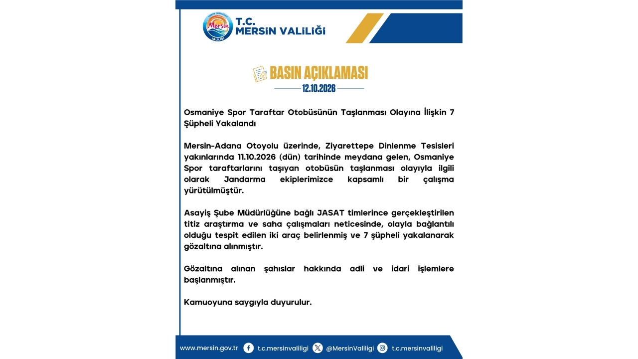 Son Daki̇ka! Osmaniyespor Otobüsüne Saldıran 7 Kişi Yakalandı!