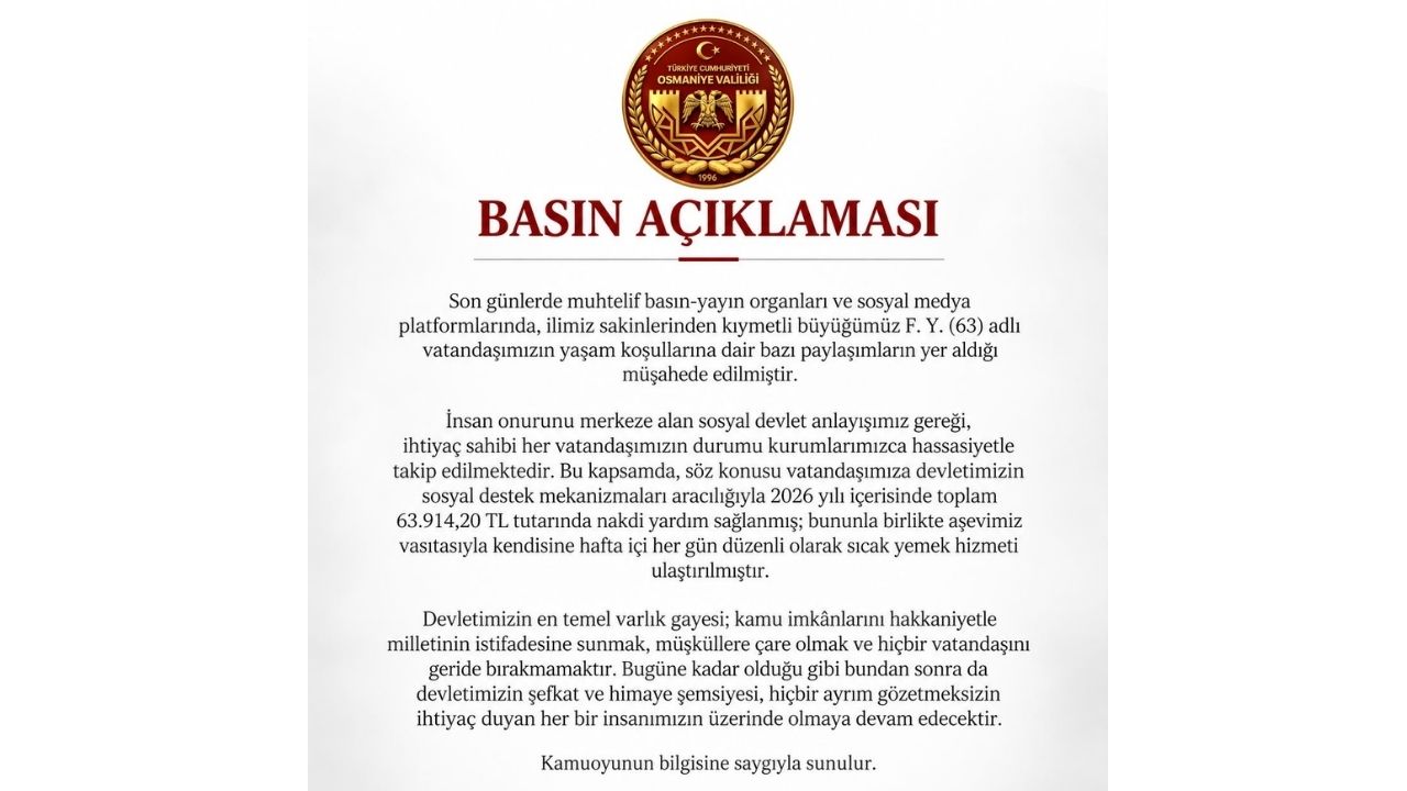 Sosyal Medyadaki O İddialara Osmaniye Valiliği'nden Rakamlı Cevap! (1)