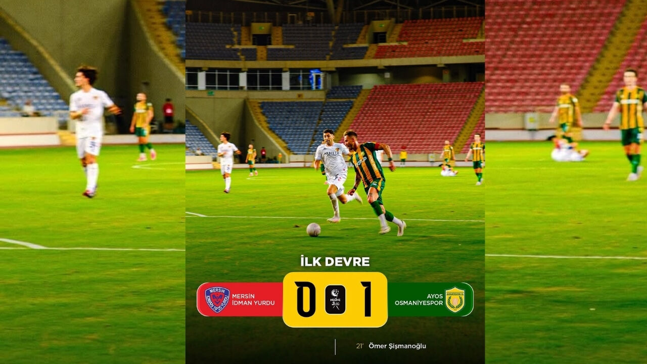 Yeni Mersin İdman Yurdu Osmaniyespor Maçında Ilk Yarı Sonucu (1)