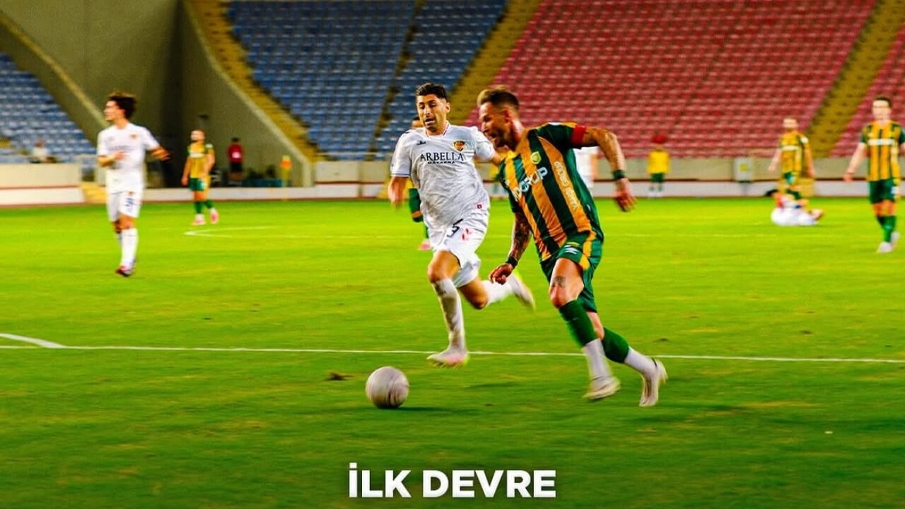 Yeni Mersin İdman Yurdu - Osmaniyespor maçında ilk yarı sonucu