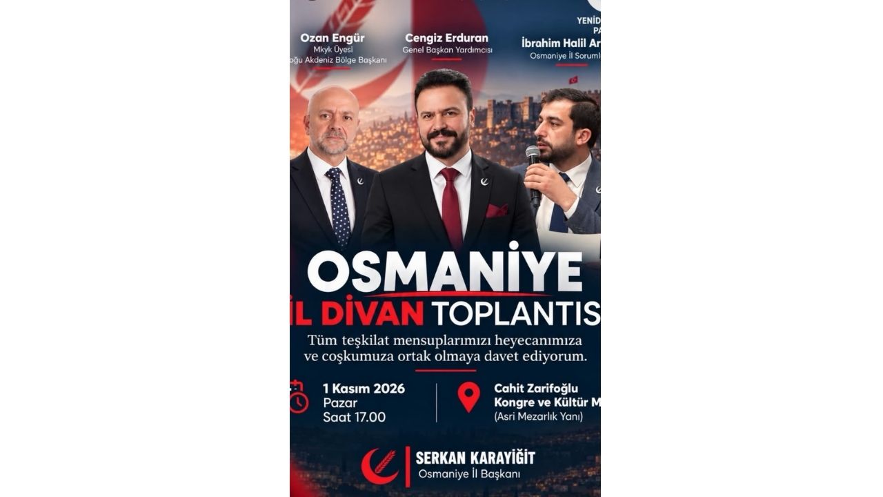 Yeniden Refah Partisi Osmaniye İl Divan Toplantısı Yapılacak (1)